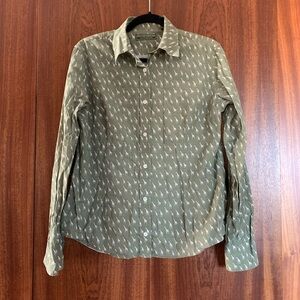 Holland & Holland Olive Green Giraffes Patterned Women’s Shirt